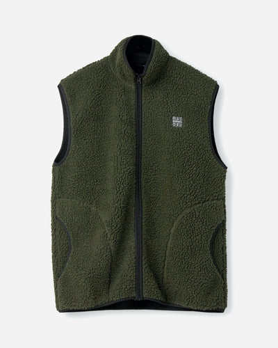 Langli Pile Waist Coat - Army - Munk Store