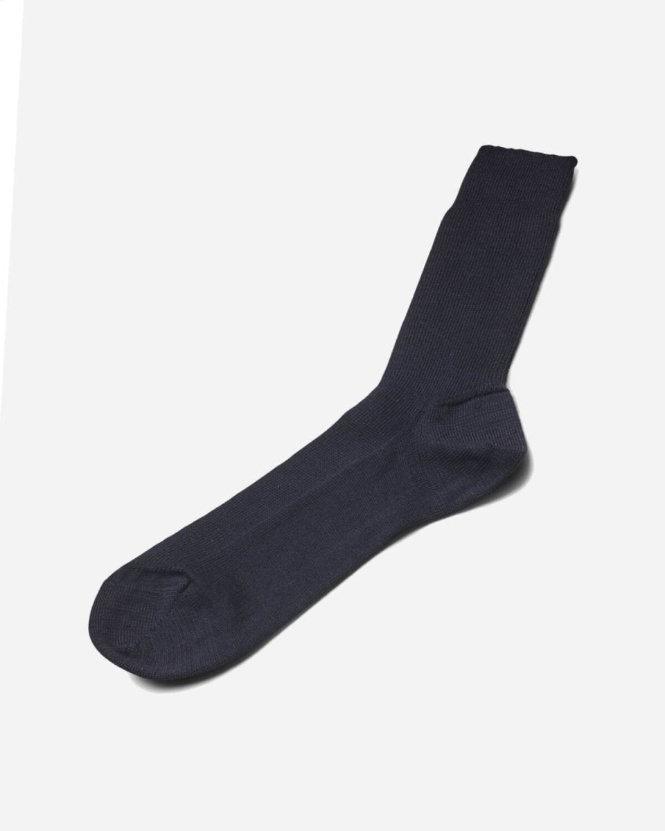 Light Merino Sock - Navy - Munk Store