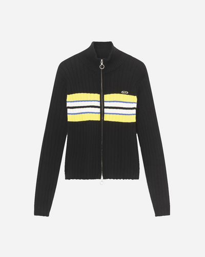 GraysonRS Knit Zip Cardigan - Black