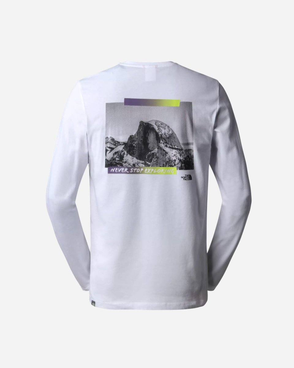 M Es Graphic L/S Tee - White - Munk Store