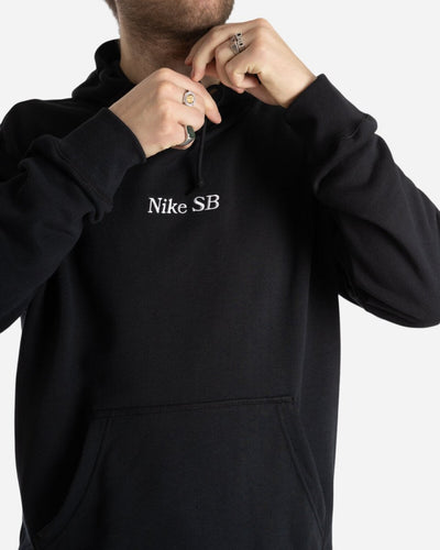 M NK SB Classic GFX Hoodie - Black/White - Munk Store
