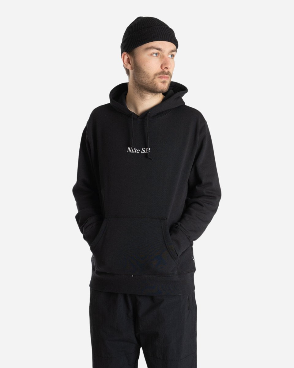 M NK SB Classic GFX Hoodie - Black/White - Munk Store