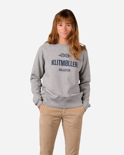Maja Logo Sweat - Grey Melange - Munk Store