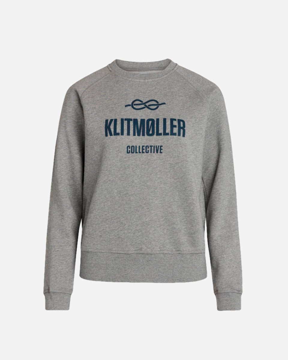 Maja Logo Sweat - Grey Melange - Munk Store