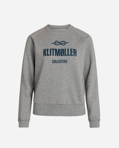Maja Logo Sweat - Grey Melange - Munk Store
