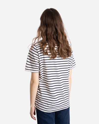 Mia T-shirt - Off/White/Navy - Munk Store