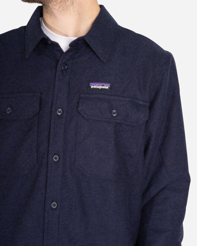 M's Insulated Fjord Flannel Jk - Navy Blue - Munk Store