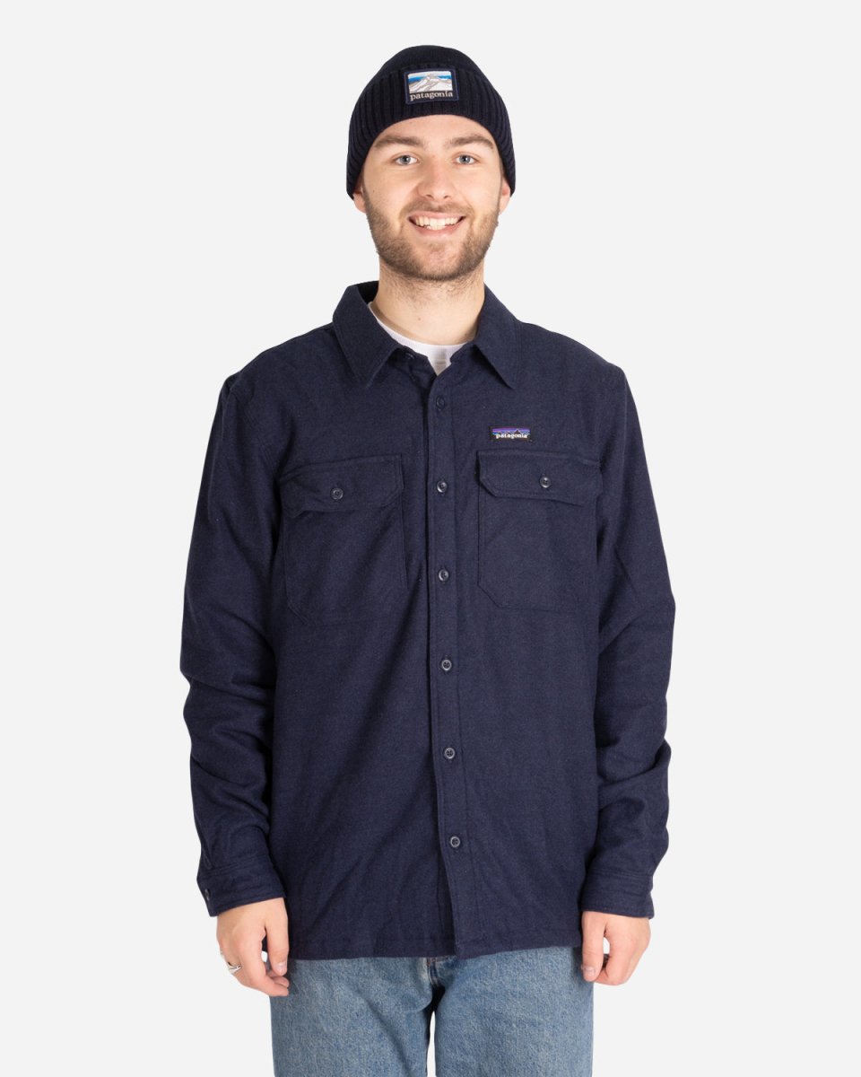 M's Insulated Fjord Flannel Jk - Navy Blue - Munk Store