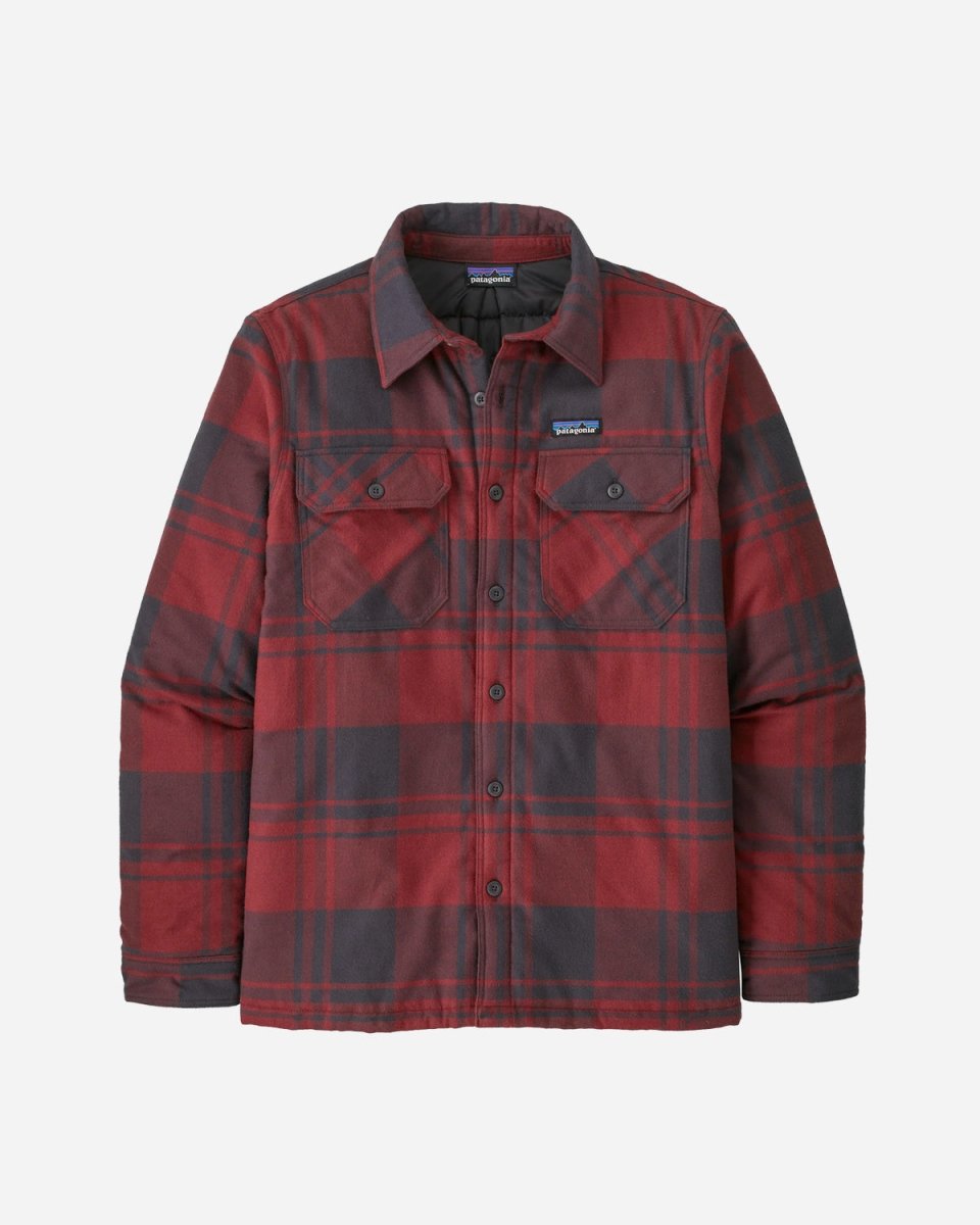 M's Insulated Fjord Flannel Shirt - Oak/Sequoia Red - Munk Store