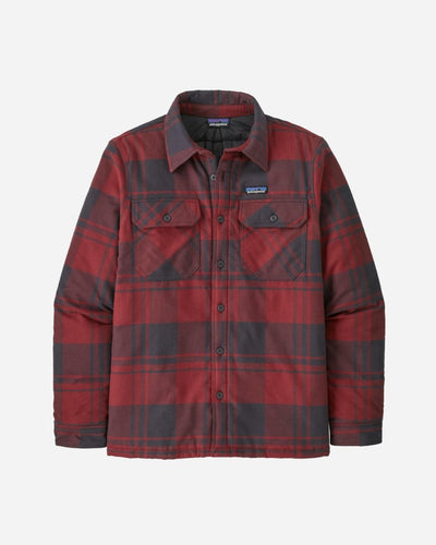 M's Insulated Fjord Flannel Shirt - Oak/Sequoia Red - Munk Store