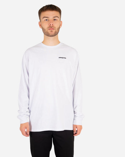 M's Logo L/S P-6 Responsibili Tee - White - Munk Store