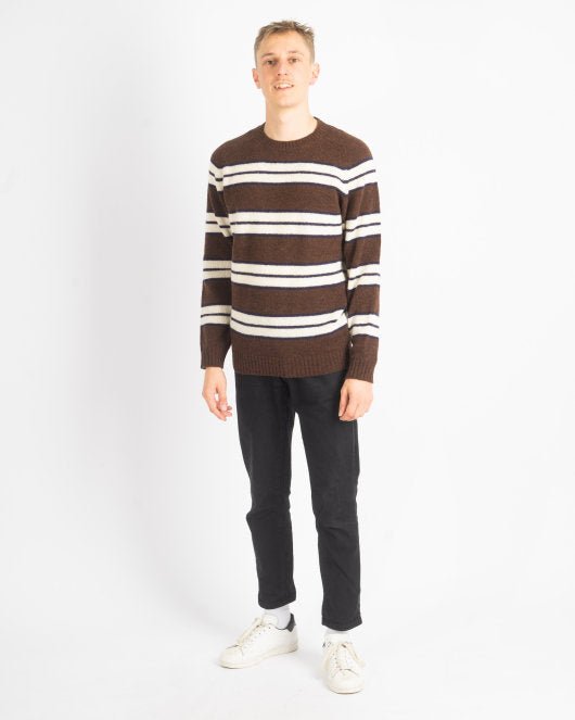 Nathan Stripe 6212 - Brown - Munk Store