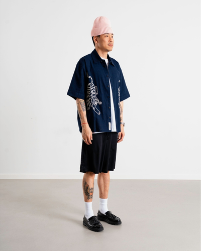 Wang Tiger Shirt - Navy