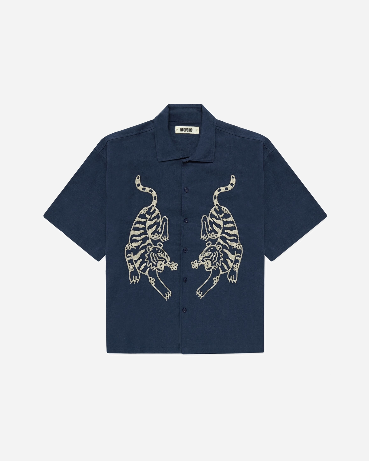 Wang Tiger Shirt - Navy
