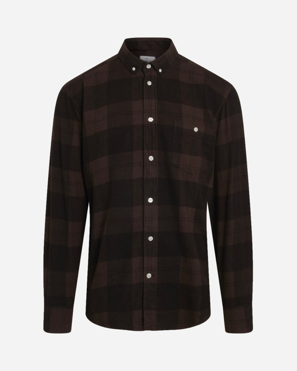 Nikolaj shirt - Earth/Black - Munk Store