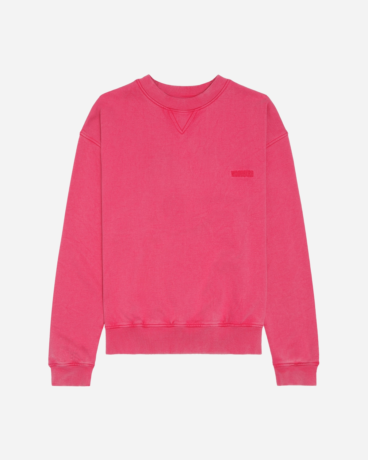 Cupe Washed Crew - Dark Pink