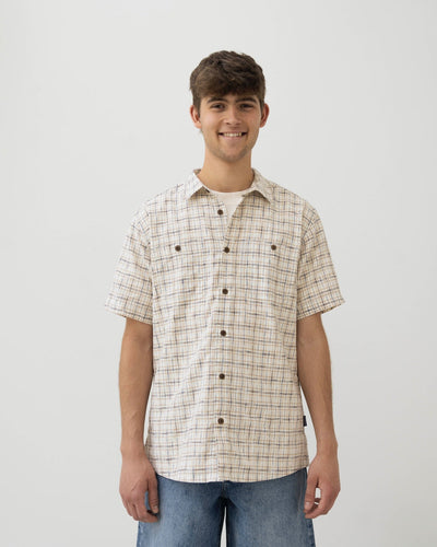 M's Back Step Shirt - Birch White