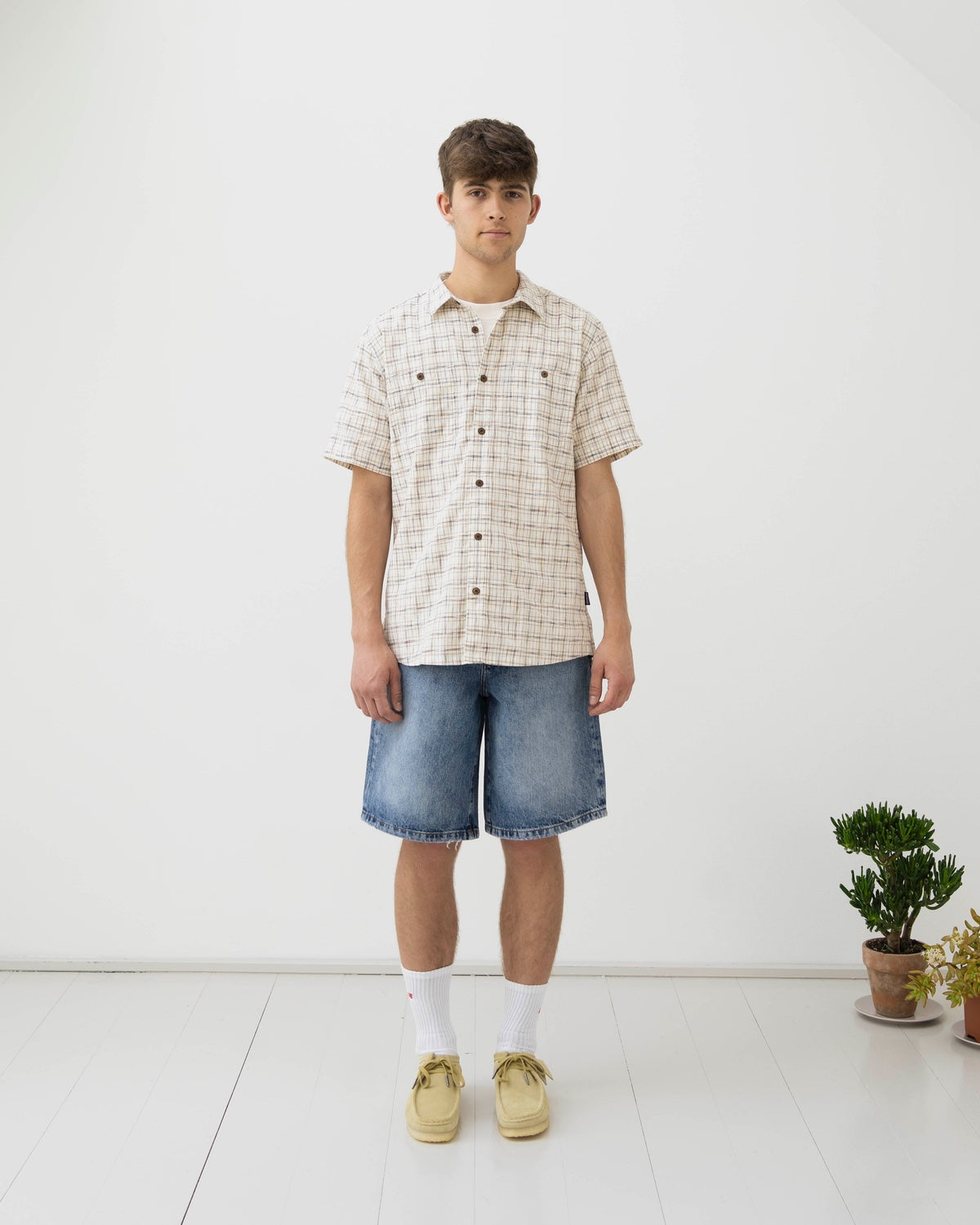 M's Back Step Shirt - Birch White