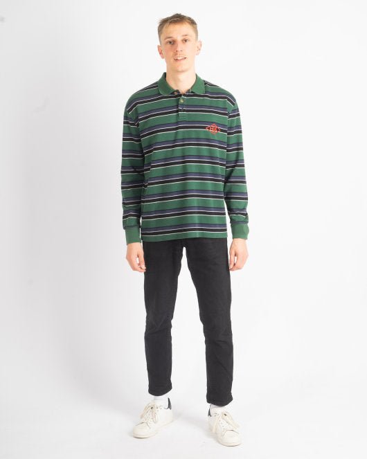 Polo Tee Long Sleeve - Multicolor Green - Munk Store