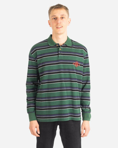 Polo Tee Long Sleeve - Multicolor Green - Munk Store