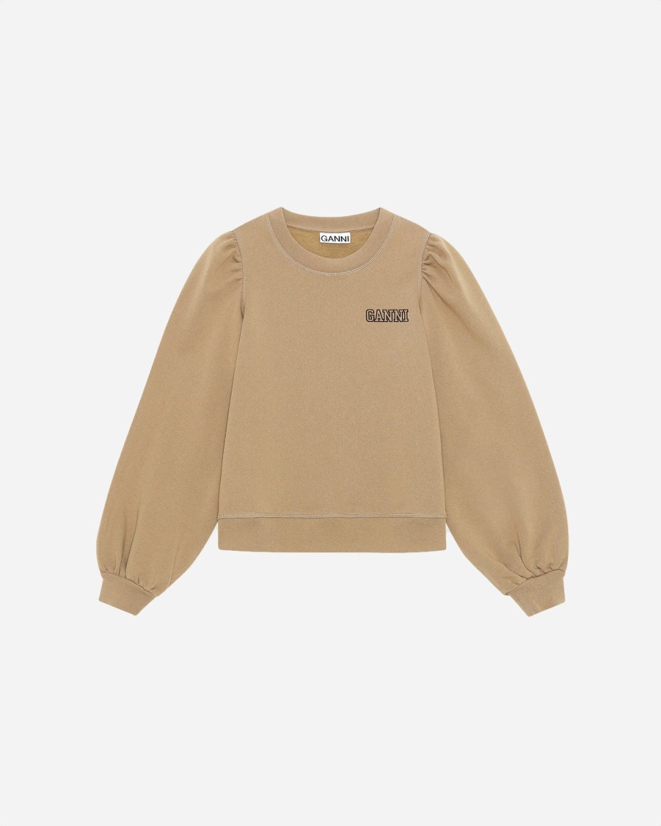 Puff Shoulder Sweatshirt - Fossil - Munk Store