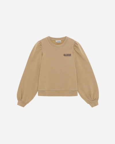 Puff Shoulder Sweatshirt - Fossil - Munk Store