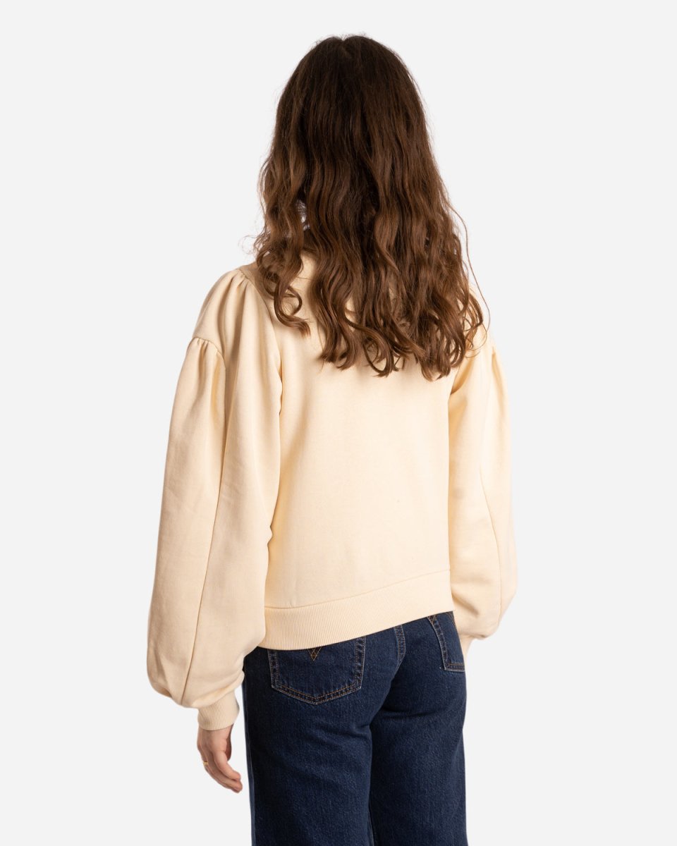 Puff Sleeve Sweatshirt - Beige - Munk Store