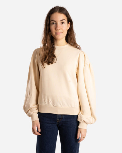 Puff Sleeve Sweatshirt - Beige - Munk Store