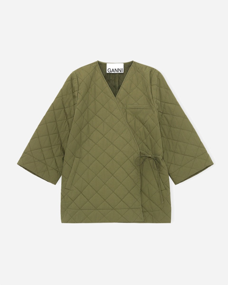 Quilted Wrap Coat - Kalamata - Munk Store