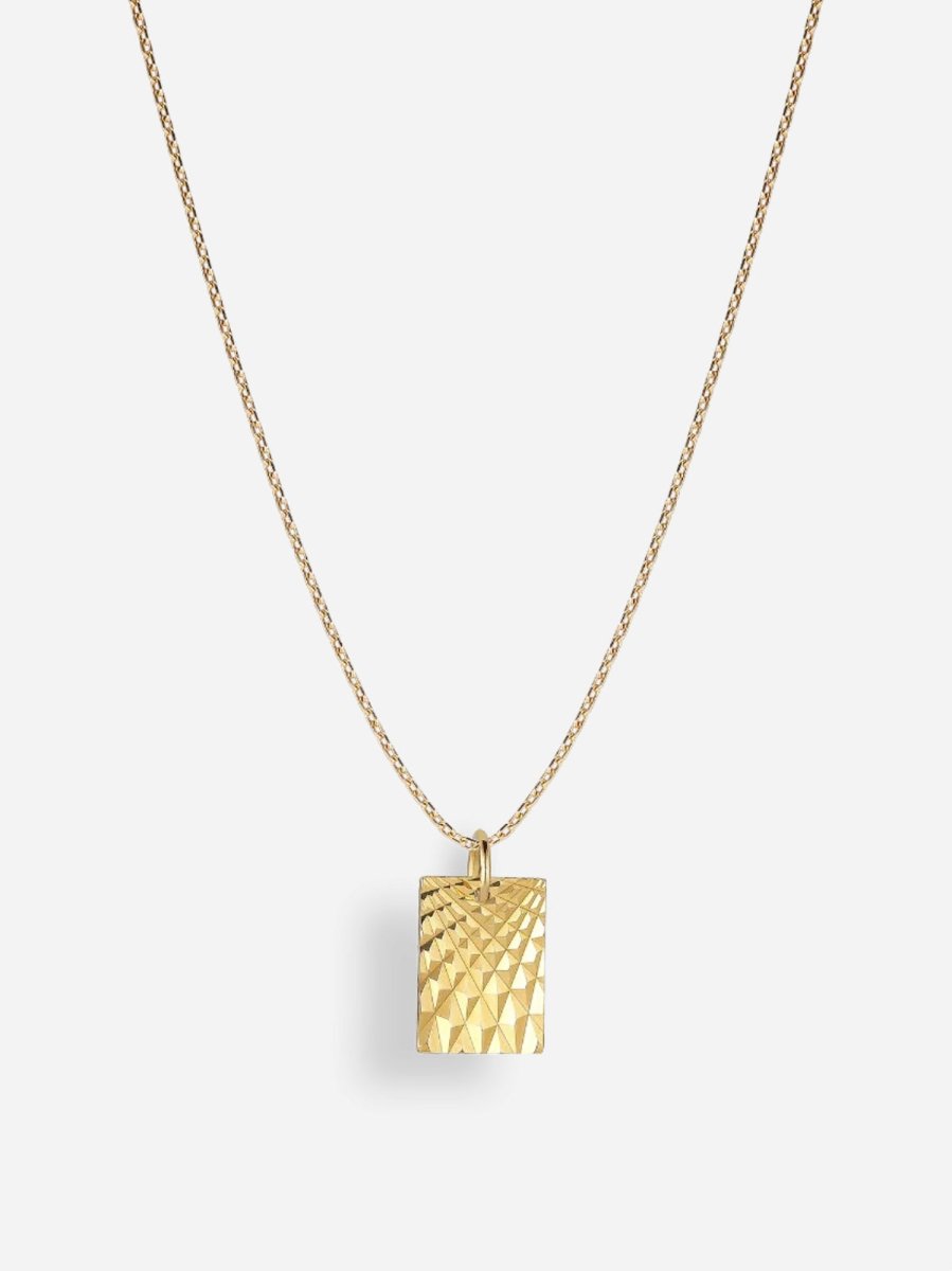 Reflection Square Pendant - Gold - Munk Store