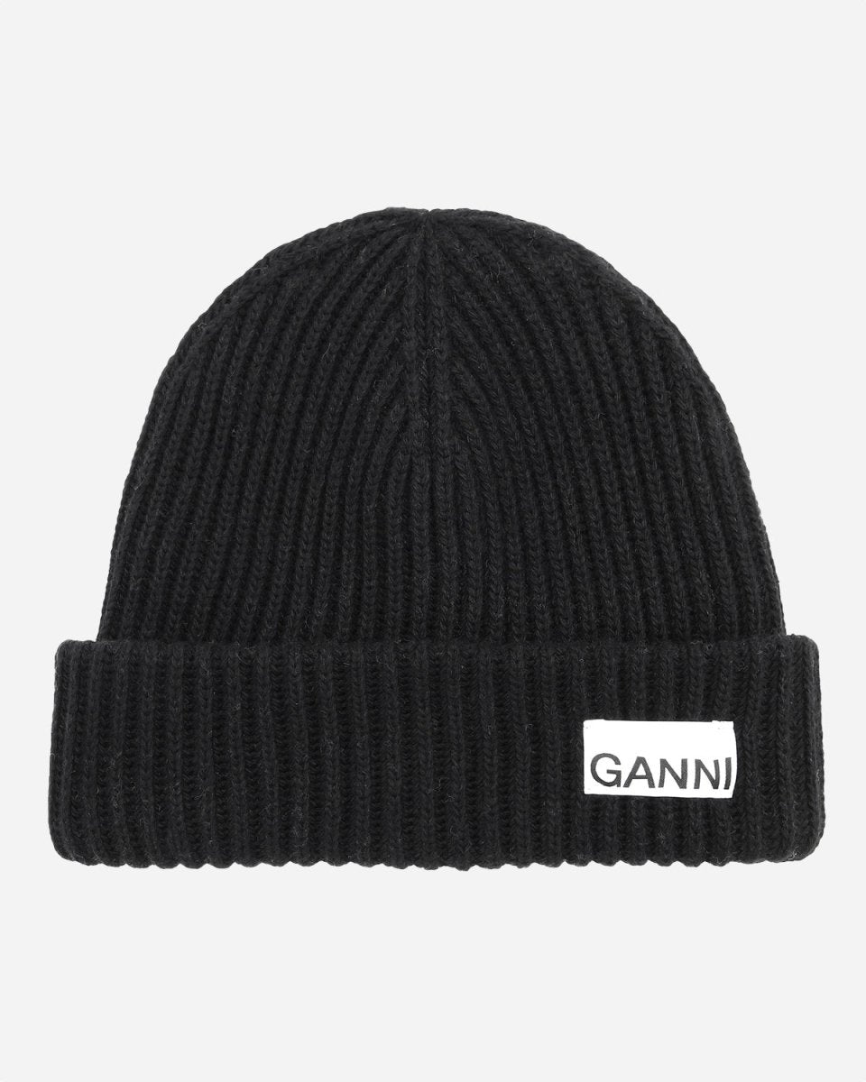 Rib Knit Beanie - Black - Munk Store