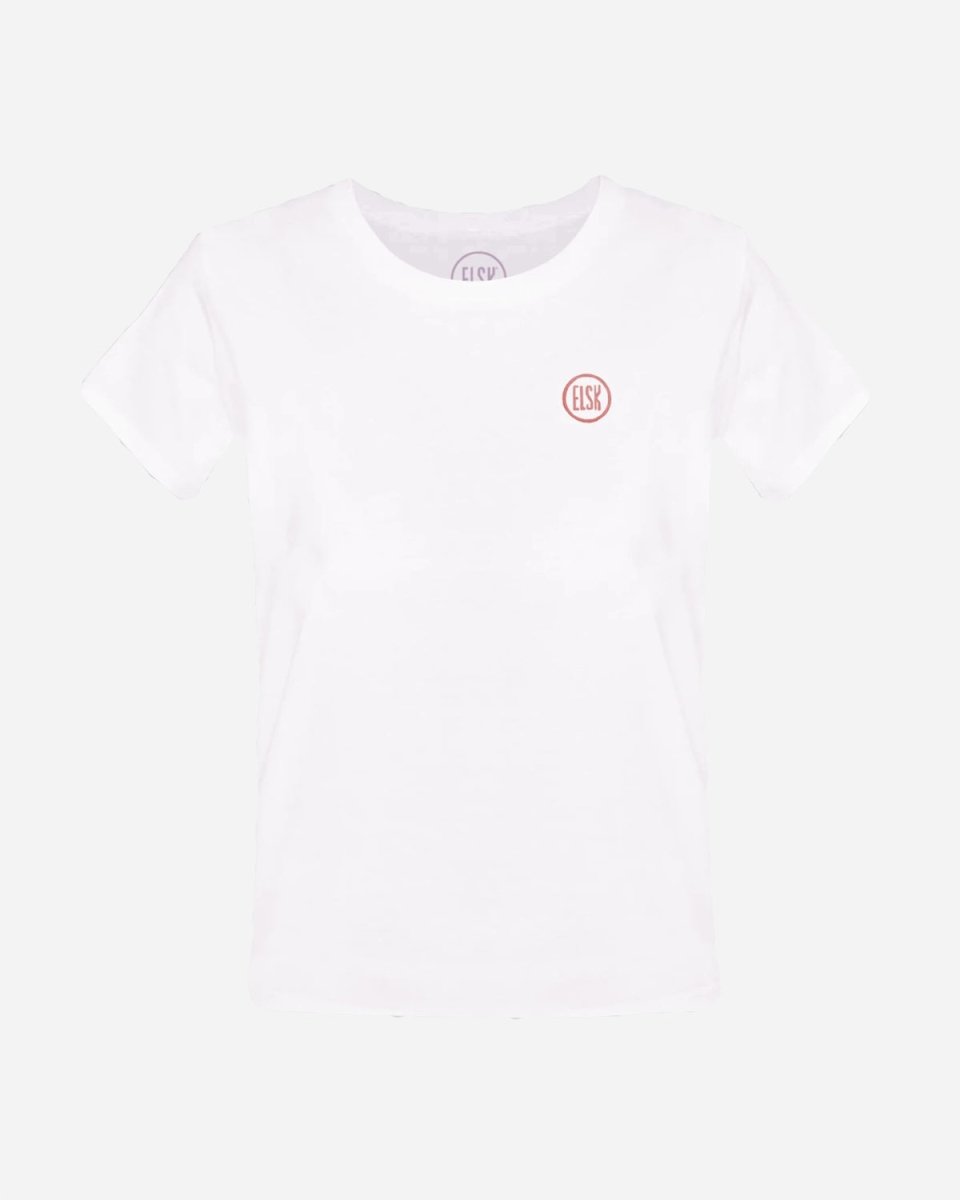 Round Logo Emb Women's Essential Tee - Dusty Pink - Munk Store