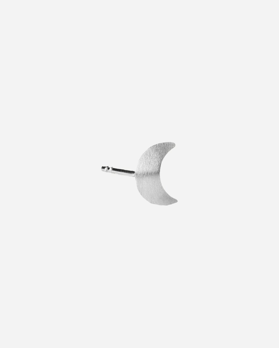 Small Half Moon Stud - Sterling Silver - Munk Store