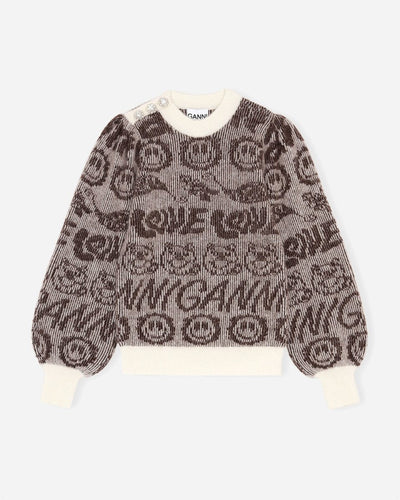 Soft Wool Knit Pullover - Egret - Munk Store