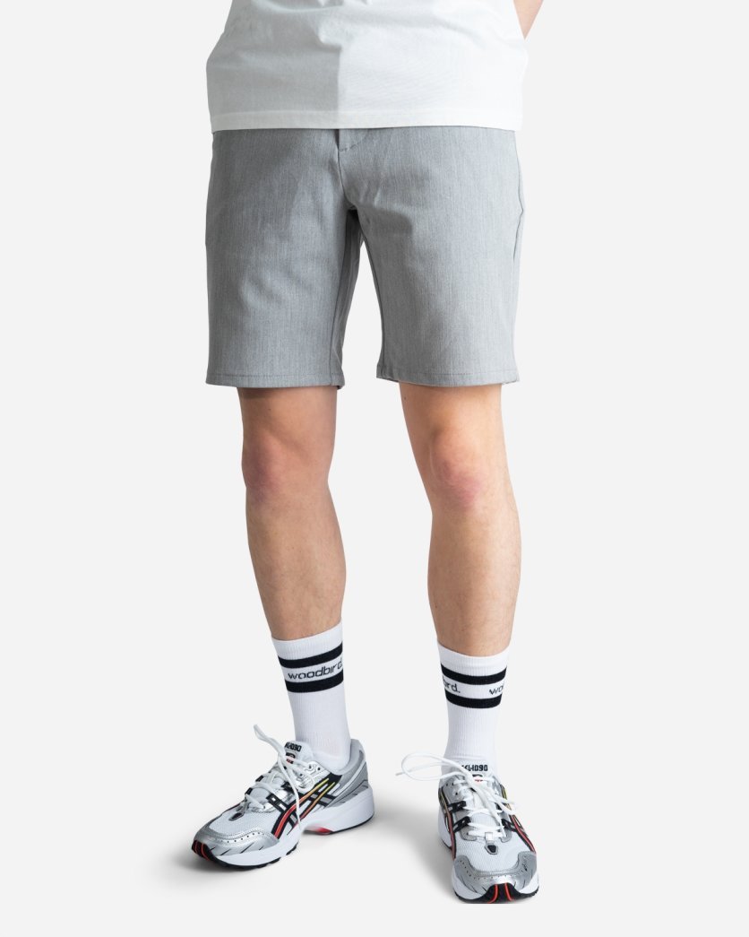 Steffen Mel. Shorts - Snow Melange - Munk Store