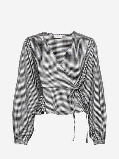 Tanja Top - Grey Check - Munk Store