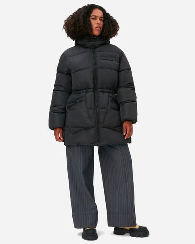 Tech Puffer Oversized Midi Jacket - Phantom - Munk Store