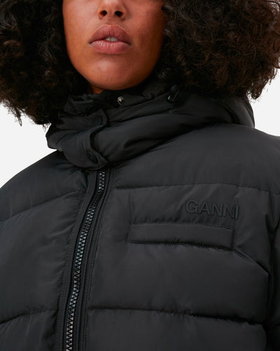 Tech Puffer Oversized Midi Jacket - Phantom - Munk Store