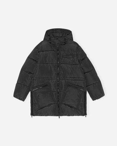 Tech Puffer Oversized Midi Jacket - Phantom - Munk Store