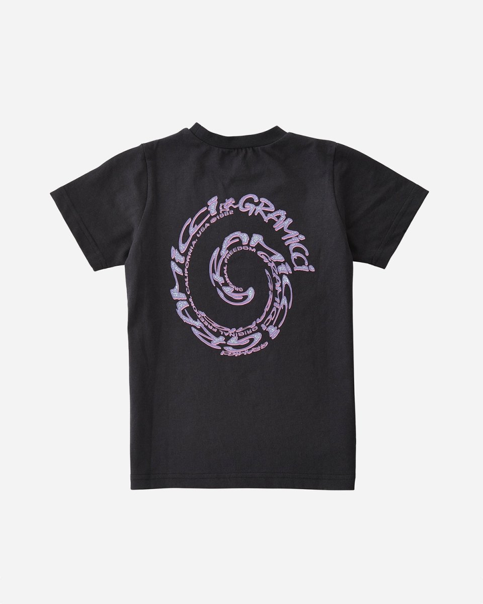 Teens Swirl Tee - Black - Munk Store