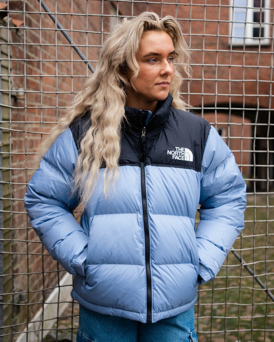 Solar Blue Face 1996 The North Face Blue Nuptse Jacket The North