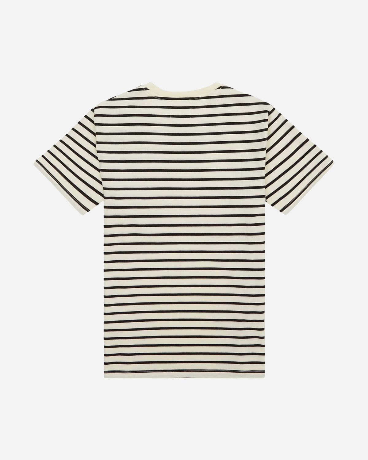 Ace Badge T-Shirt - Off-White/Black Stripes
