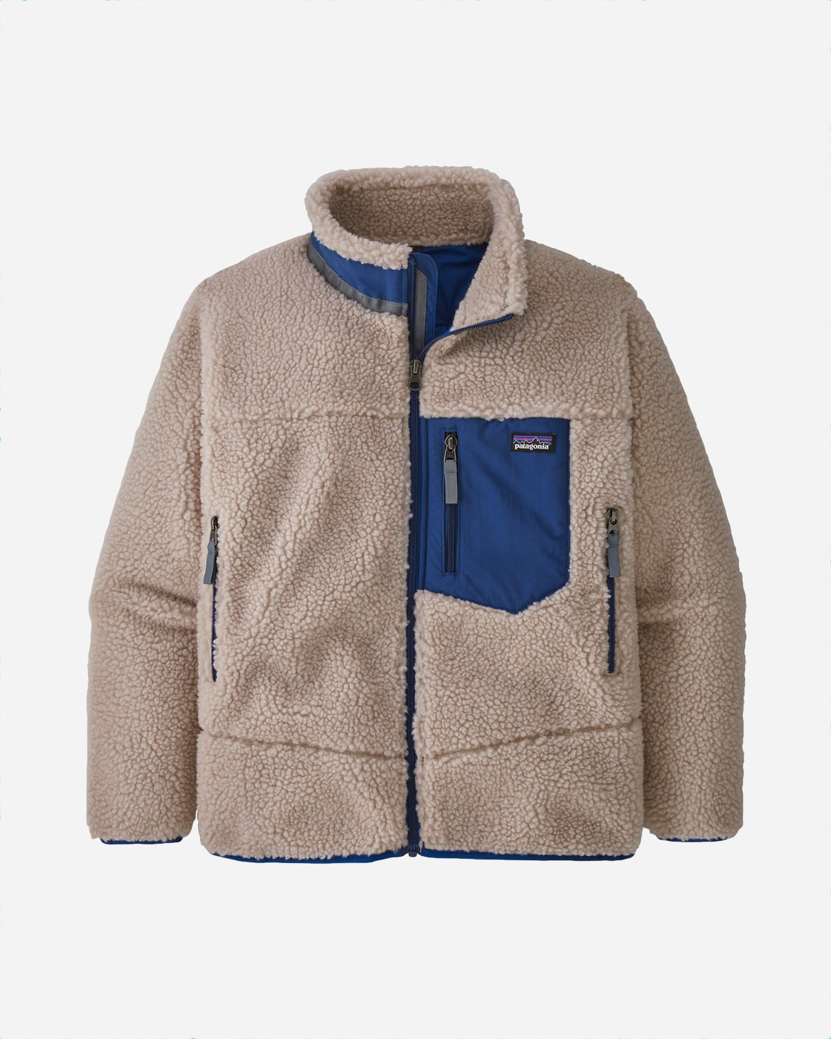 Teen Retro X Jacket - Natural/Blue-Patagonia-Munk Store