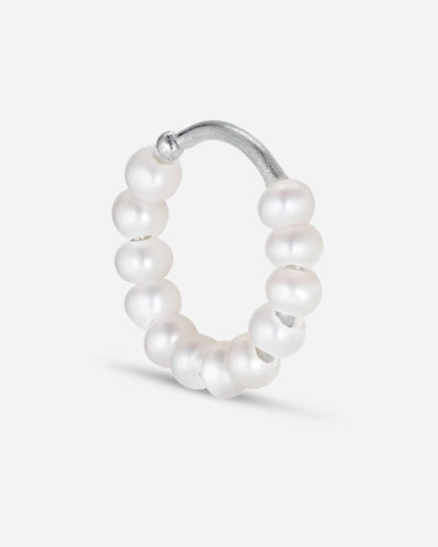 Row Pearl Twist Earring - Sølv-Jane Kønig-Munk Store